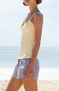 John Galt Yellow Bow Tank Top