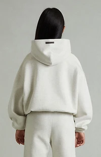 Fear of God ESSENTIALS Kids Heather Oatmeal Embossed Classic Hoodie