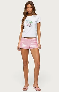 Edikted City Angel Beaded Baby T-Shirt