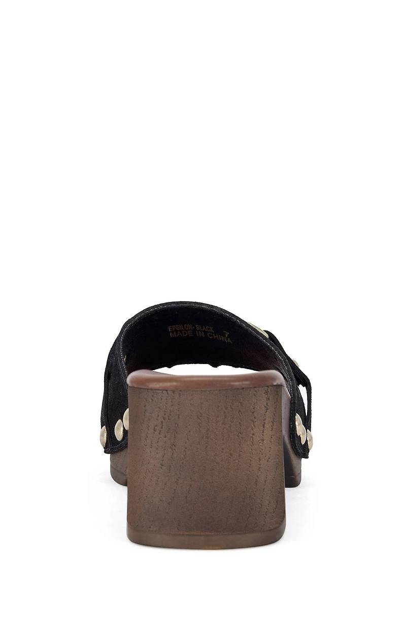 AZALEA WANG Women's Epsilon Black Platform Sandals