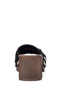 AZALEA WANG Women's Epsilon Black Platform Sandals