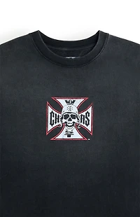West Coast Choppers Skeleton Cross T-Shirt
