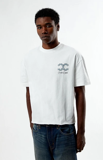 Pacsun Creative Capital Cropped Boxy T-Shirt