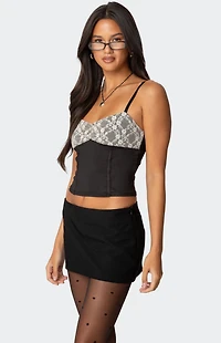 Edikted Jaxon Lacey Layered Tank Top