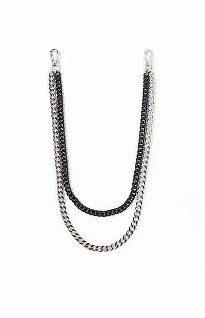 Pacsun Two Tone Double Wallet Chain