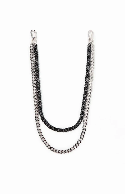 Pacsun Two Tone Double Wallet Chain