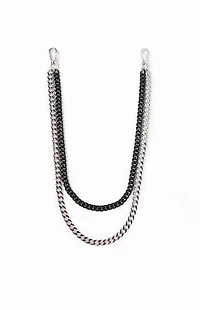 Pacsun Two Tone Double Wallet Chain