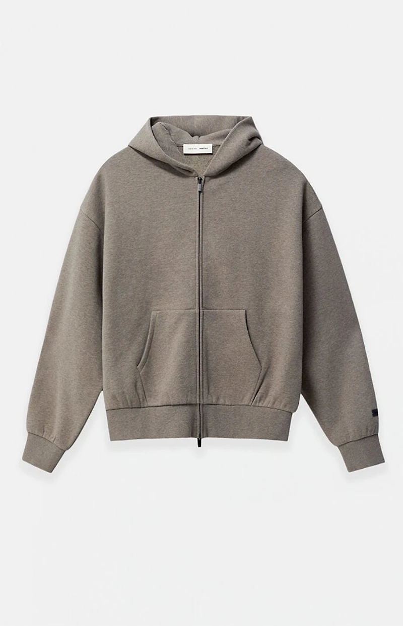 Fear of God ESSENTIALS Homestead Heather Classic Fleece Zip Up Hoodie