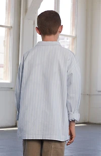 Pacsun Kids Striped Oxford Long Sleeve Shirt
