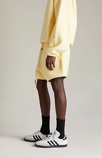 Fear of God ESSENTIALS Garden Yellow Polar Fleece Sweat Shorts