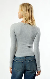 Your Favorite Payton Long Sleeve Henley Top