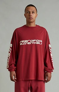 Fear of God ESSENTIALS Crimson '90s Long Sleeve T-Shirt