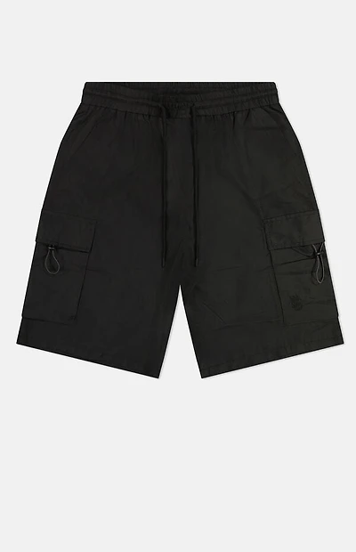 WeSC America Inc Black Nylon Wind Cargo Shorts