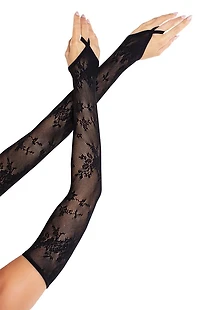 Leg Avenue Costume Floral Net Arm Warmers