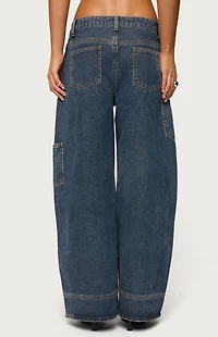 Edikted Nea Pocket Low Rise Baggy Jeans