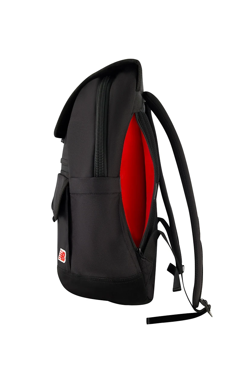 New Balance Black Legacy Icon Flap Backpack
