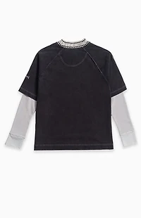 LOST Black Buster 2fer Long Sleeve T-Shirt
