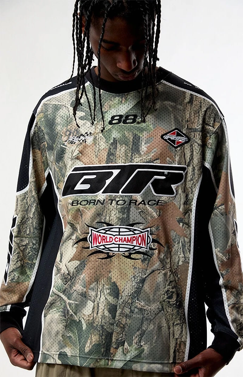 Pacsun Camo Mesh Long Sleeve Jersey