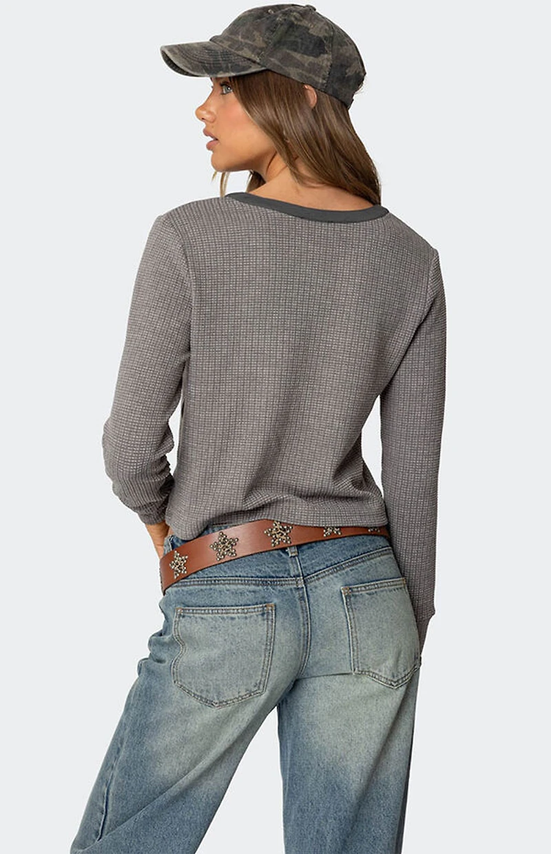 Edikted Ruth Henley Waffle Top