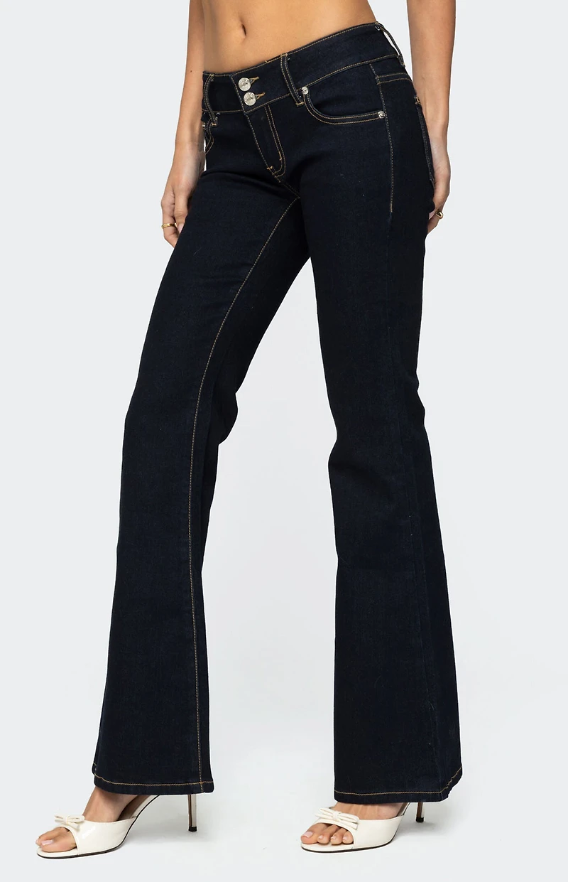 Edikted Tilda Low Rise Flared Jeans