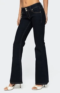 Edikted Tilda Low Rise Flared Jeans