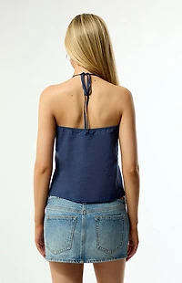 Your Favorite Sadie Button Front Halter Top