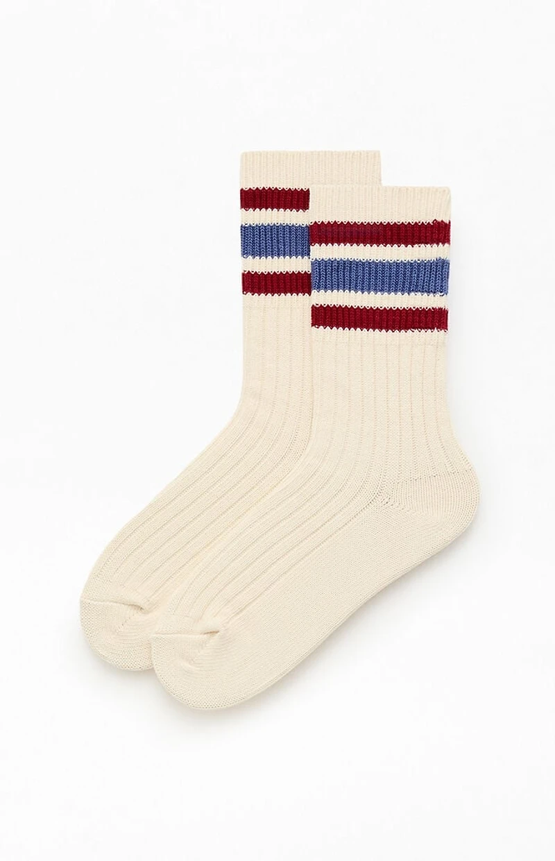 Pacsun Americana Varsity Stripe Crew Socks