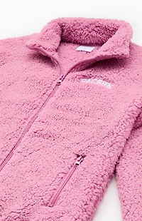 Pacsun Kids Pink Sherpa Jacket