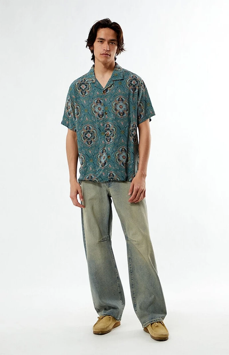 Rhythm Green Arlo Camp Shirt