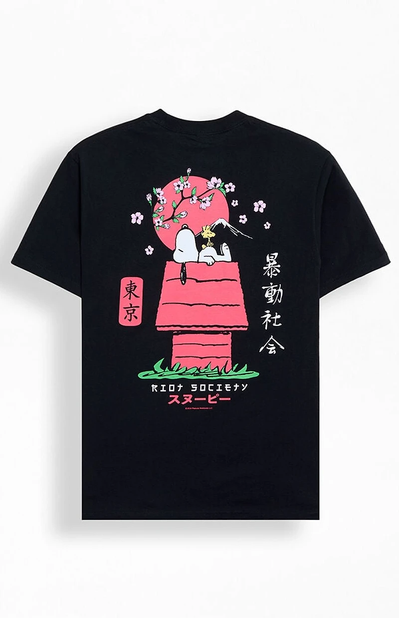 Riot Society Snoopy Kanji T-Shirt