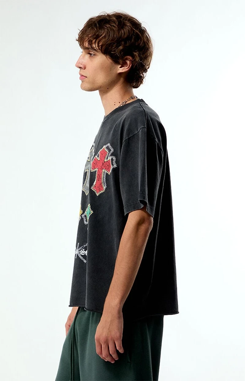 Pacsun Cross State Cropped T-Shirt