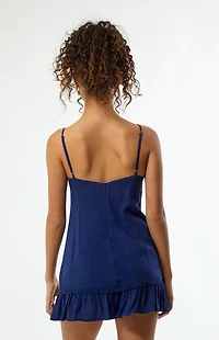 LA Hearts Aspyn Linen Babydoll Mini Dress