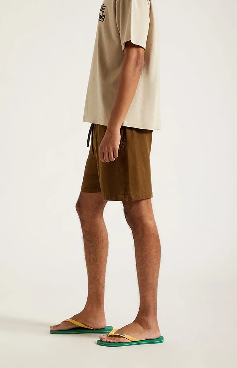 Pacsun Brown Linen Shorts