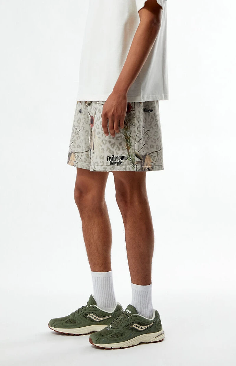 Civil Concrete Fleece Baggy Sweat Shorts