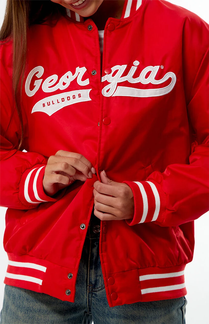 HYPE & VICE Georgia Bulldogs A-Game Varsity Bomber Jacket