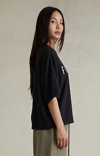 Fear of God ESSENTIALS Women's Jet Black Boxy T-Shirt