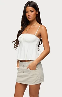 Edikted Gallie Tie Babydoll Top