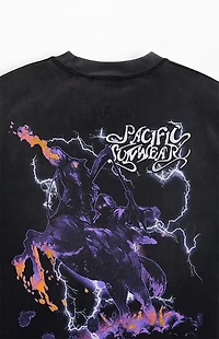 Pacsun Reaper Horse Oversized T-Shirt