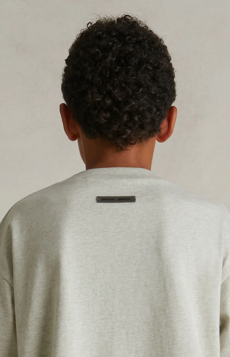 Fear of God ESSENTIALS Kids Heather Stone Classic Crew Neck T-Shirt