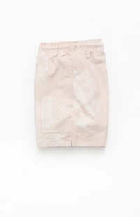 Pacsun Tan Blotch Bandana Eco 4.5" Swim Trunks
