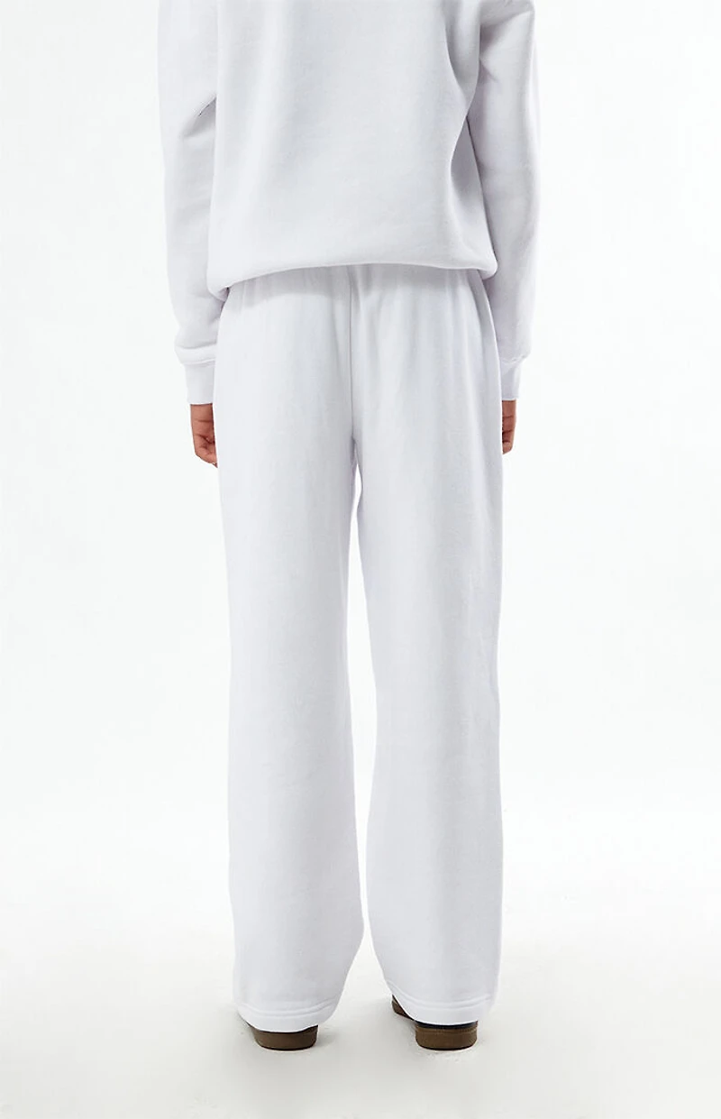 Pacsun Kids Tennis White Baggy Sweatpants