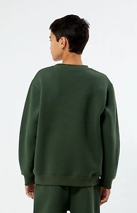 Pacsun Kids Green Pacific Sunwear Crew Neck Sweatshirt