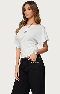 Edikted Abriana Ruched Waist Top