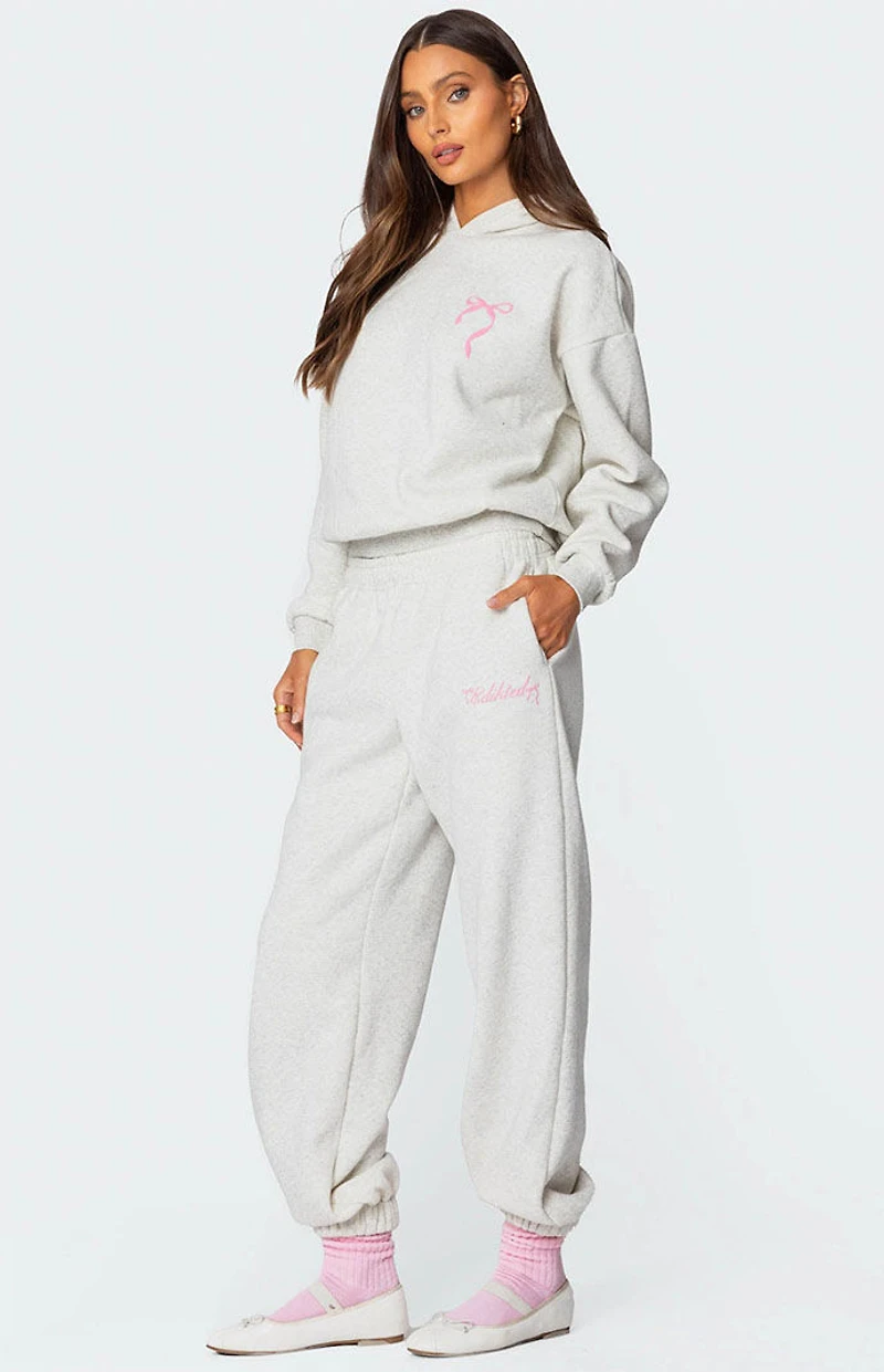 Edikted Sasha Bow Detail Sweatpants
