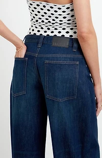 Pacsun Sloane Low Rise Ultra Baggy Jeans Dark Blue