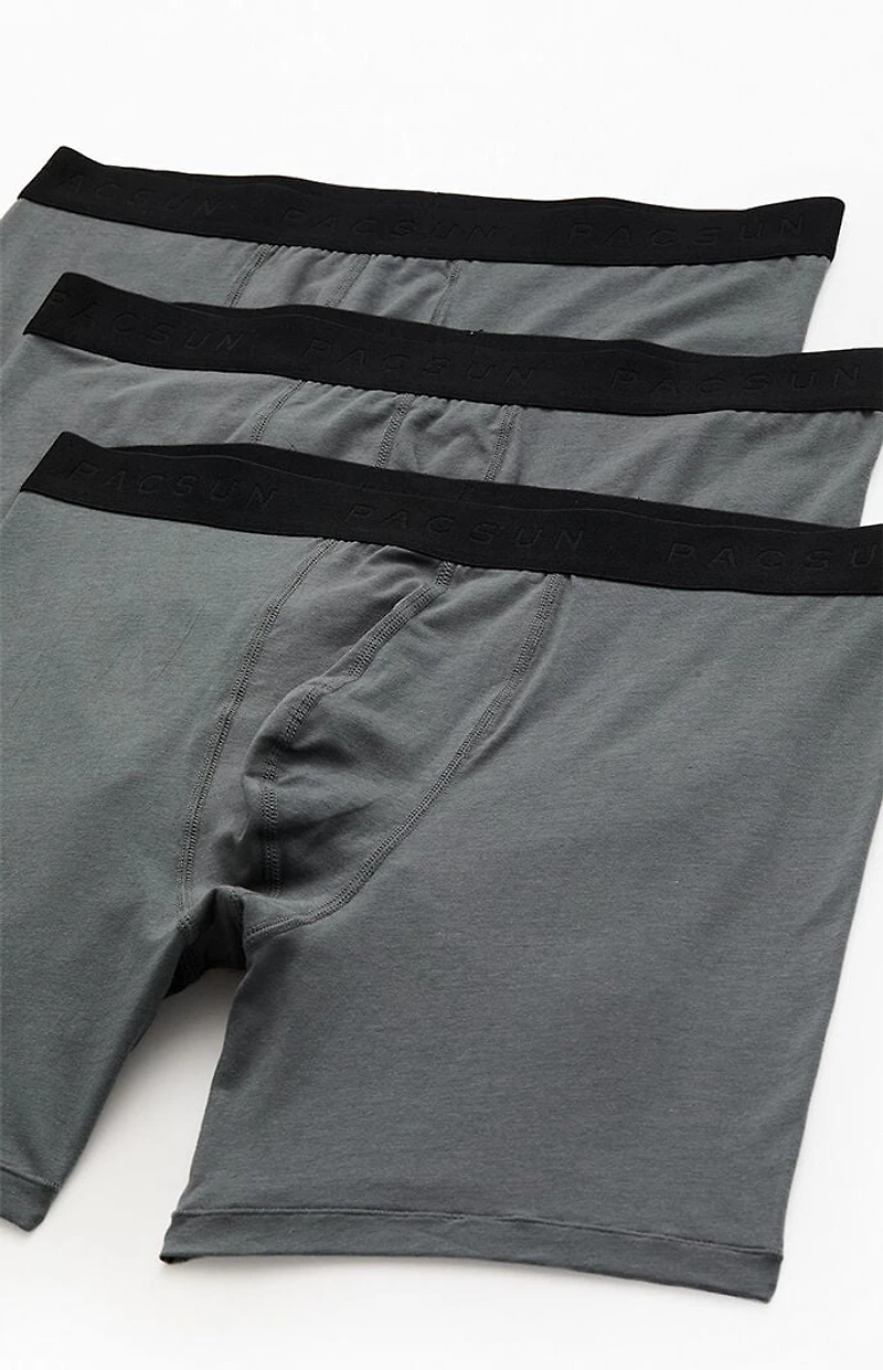 Pacsun 3 Pack Charcoal Boxer Briefs