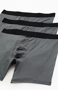 Pacsun 3 Pack Charcoal Boxer Briefs