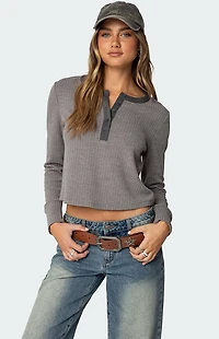 Edikted Ruth Henley Waffle Top