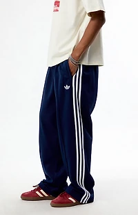 adidas Navy Baggy Three Stripe Track Pants