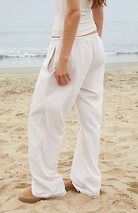 John Galt Pink Striped Anastasia Baggy Lounge Pants